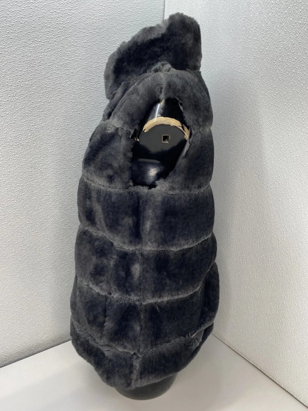 Donna Slayers Fabulous Furs Womens Vest Jacket Charcoal Gray Size XS Posh Snap - Picture 9 of 11
